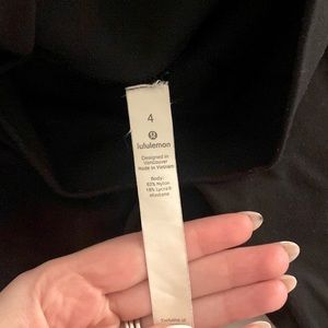 Black lululemon leggings size 4. These are not Wunder under or aligns.